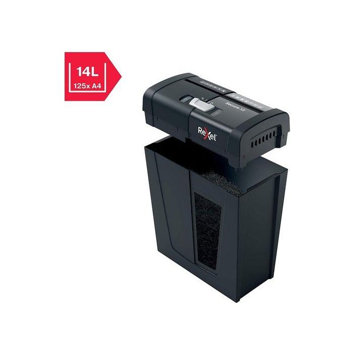 Destructora Rexel Secure X8 Negro (8H Partic.) Nv.Seg.4 - Particula 4X40Mm Dep.14L