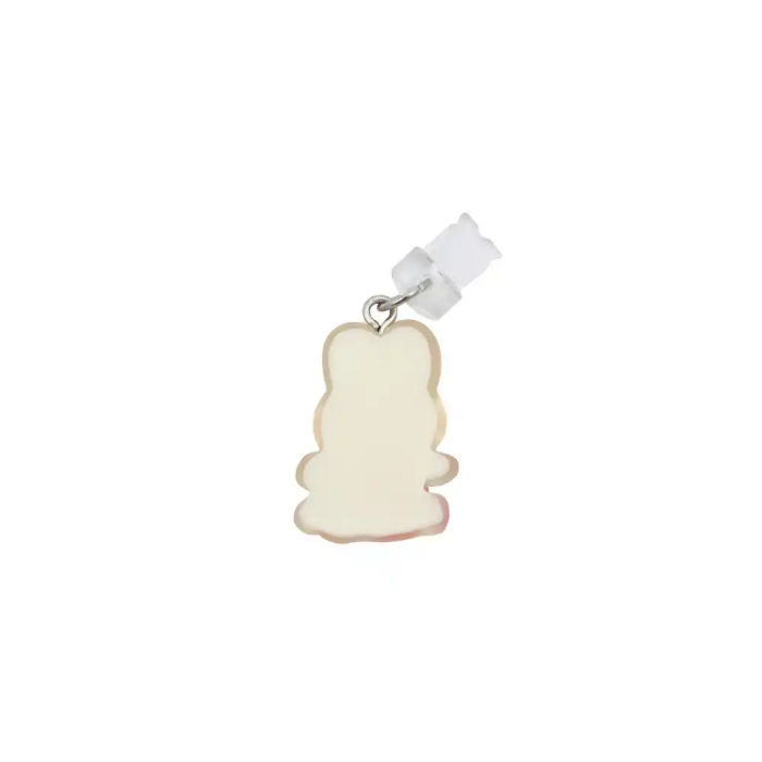 Wondee Charm Funny Protege y Decora tu Móvil con Conejito Blanco, Protege Puerto de Carga Tipo-C/Lightning del Polvo, Accesorio y Charm para Smartphone, Blanco
