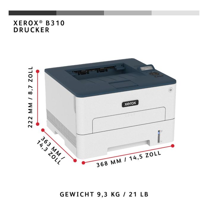 XEROX Impresora Laser Monocromo B310V_DNI/B310V_DNI 2