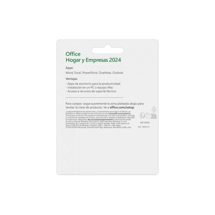 Microsoft Office Hogar y Empresas 2024/ 1 Usuario/ Licencia Perpetua 1 Microsoft Office Hogar y Empresas 2024/ 1 Usuario/ Licencia Perpetua 1