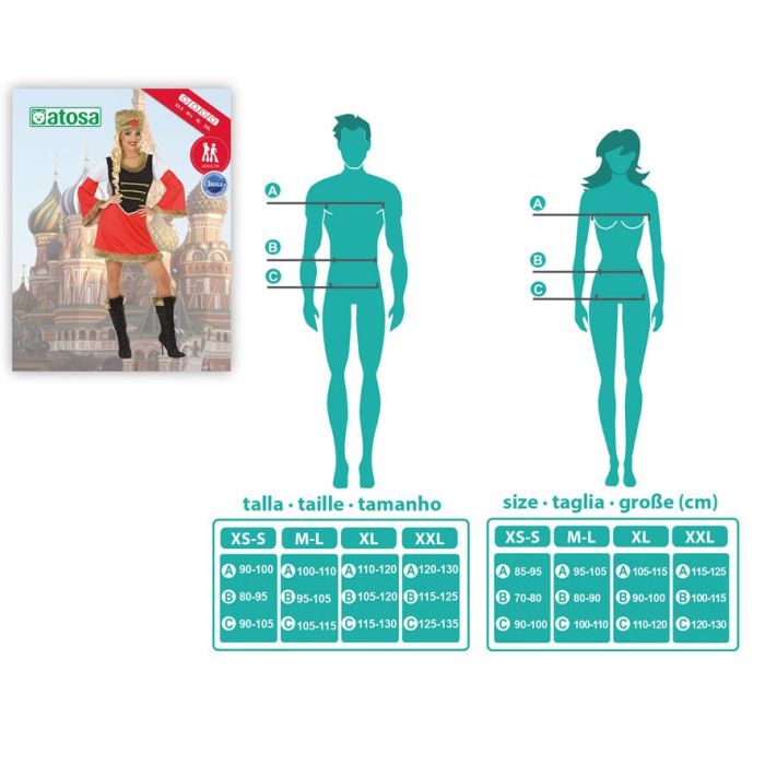 Disfraz Rusa Mujer Adulto M-L 1 Disfraz Rusa Mujer Adulto M-L 1