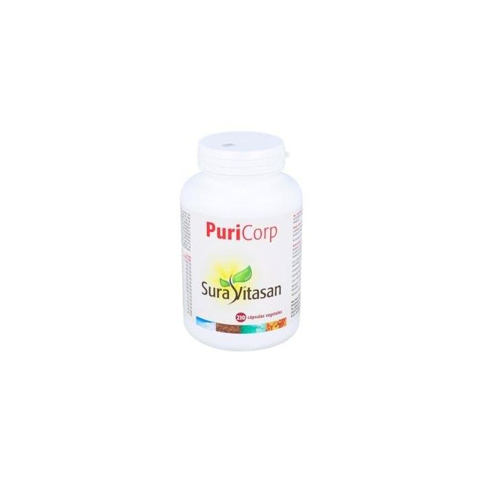 SURA VITASAN Puri-Corp 210 Cápsulas Complemento Alimenticio con Psyllium y Plantago Ovata para Bienestar Digestivo