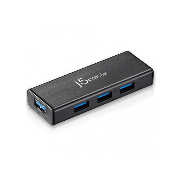 j5create JUH340 Mini Hub USB 3.0 4 Puertos Negro Aluminio 5Gbps 1 j5create JUH340 Mini Hub USB 3.0 4 Puertos Negro Aluminio 5Gbps 1