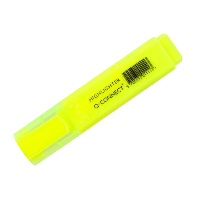 Rotulador Q-Connect Fluorescente Amarillo Punta Biselada 10 unidades 3