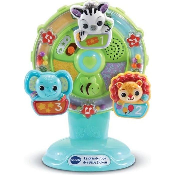 Vtech Baby Rueda de la Fortuna Baby Loulous - Juguete interactivo con sonidos, luces y 3 animales para bebés 6-36 meses 0 Vtech Baby Rueda de la Fortuna Baby Loulous - Juguete interactivo con sonidos, luces y 3 animales para bebés 6-36 meses 0