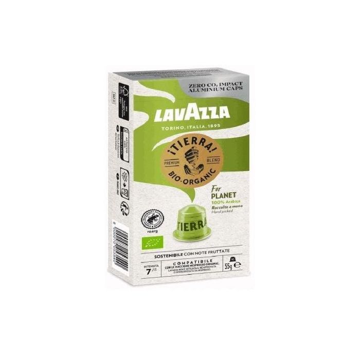 Cápsula Lavazza Tierra For Planet para cafeteras Nespresso/ Caja de 10