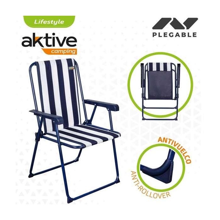 Conjunto de Mesa con 2 Sillas Aktive Plegable De acampada 5