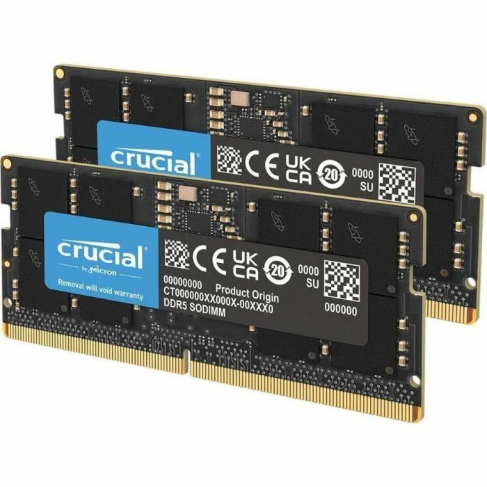 Memoria RAM CRUCIAL DDR5 - Kit 128 GB (2 x 64 GB) - 5600 MT/s - CL46 - SODIMM 2 Memoria RAM CRUCIAL DDR5 - Kit 128 GB (2 x 64 GB) - 5600 MT/s - CL46 - SODIMM 2