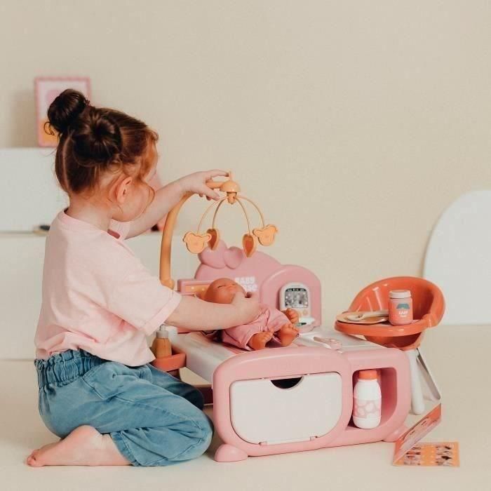 Smoby SMO3032162203934 Baby Nurse Guardería Cocoon 3 en 1, Juguete Infantil para Niños a partir de 3 años 2