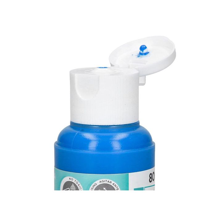 Pintura Acrilica Liderpapel Bote De 80 mL Cian 3