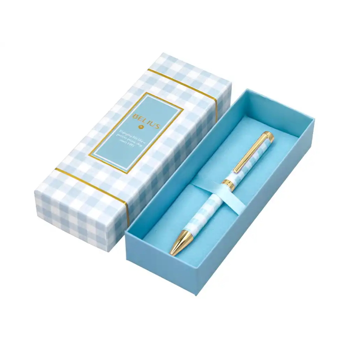 Belius Bolígrafo Perfect Picnic Day Aluminio Celeste Dorado Tinta Azul Caja Diseño 3 Belius Bolígrafo Perfect Picnic Day Aluminio Celeste Dorado Tinta Azul Caja Diseño 3