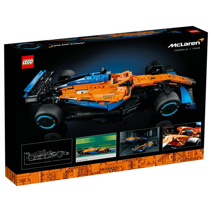 Lego 42141 Technic The McLaren Formula 1 2022 Race Car, modelo a escala F1, kit de construcción para adultos