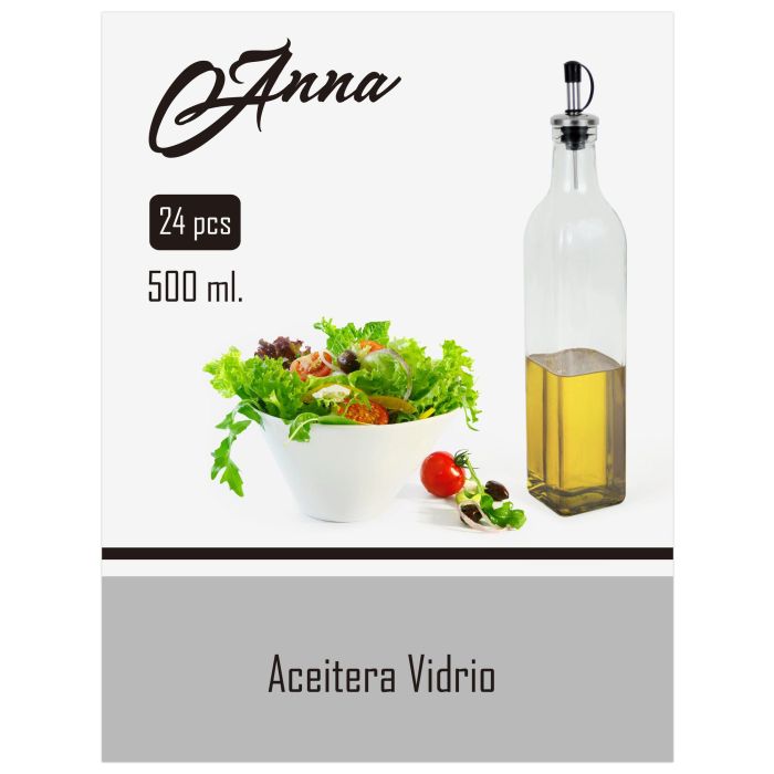 Aceitera de vidrio Anna 500 ml (24 Unidades) 2 Aceitera de vidrio Anna 500 ml (24 Unidades) 2
