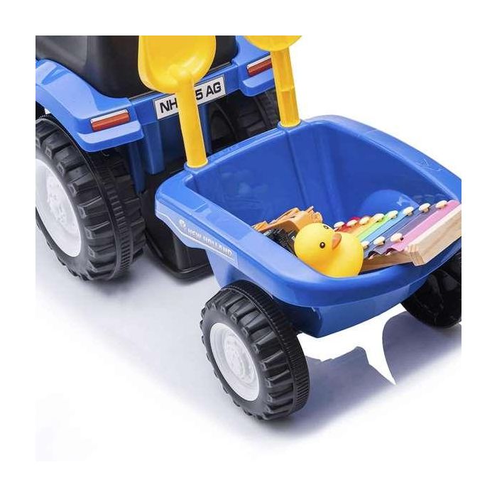 New Holland Tractor Correpasillos Infantil Azul con Luces y Sonidos para Niños de 1 a 3 Años, Medidas 91x44x29 cm 6