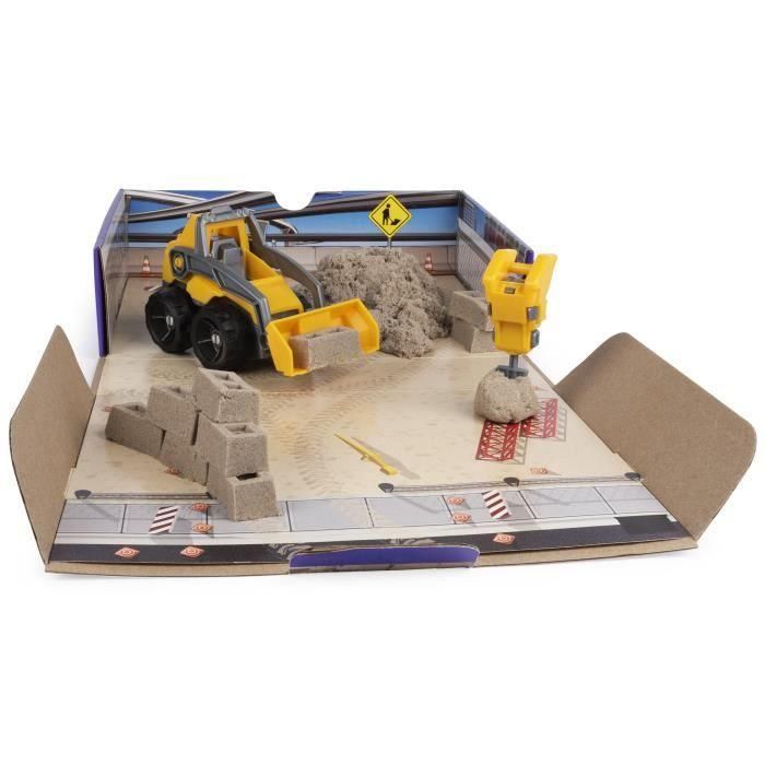 Kinetic Sand KIN0778988543641 Set de Construcción de Arena Cinética – Excava y Demuele con 454g de Arena Natural 1