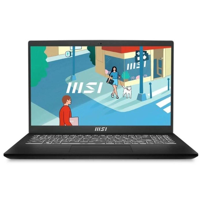 Laptop MSI Modern 15 B13M-281XES Qwerty Español 15,6" Intel Core i7-1355U 16 GB RAM 1 TB SSD Laptop MSI Modern 15 B13M-281XES Qwerty Español 15,6" Intel Core i7-1355U 16 GB RAM 1 TB SSD