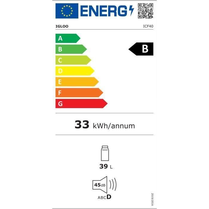 Nevera eléctrica - IGLOO - 240 V - Azul - 38 L 3 Nevera eléctrica - IGLOO - 240 V - Azul - 38 L 3