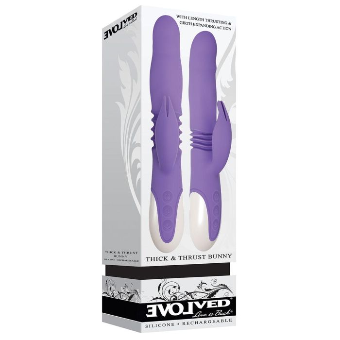 Vibrador Punto G Evolved Bunny Morado 1 Vibrador Punto G Evolved Bunny Morado 1