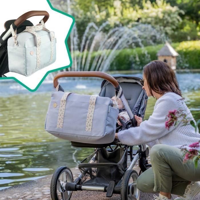 Badabulle BAD3661276189720 Bolso cambiador Bowling, Gran Capacidad 20L, Incluye Cambiador y Accesorios para Cochecito, Gris 4 Badabulle BAD3661276189720 Bolso cambiador Bowling, Gran Capacidad 20L, Incluye Cambiador y Accesorios para Cochecito, Gris 4