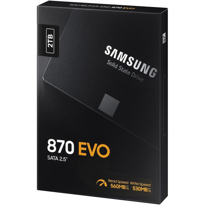 Samsung 870 EVO SSD 2 TB 2.5" SATA III V-NAND MLC - Unidad Estado Sólido para PC y Portátil con Alto Rendimiento 7