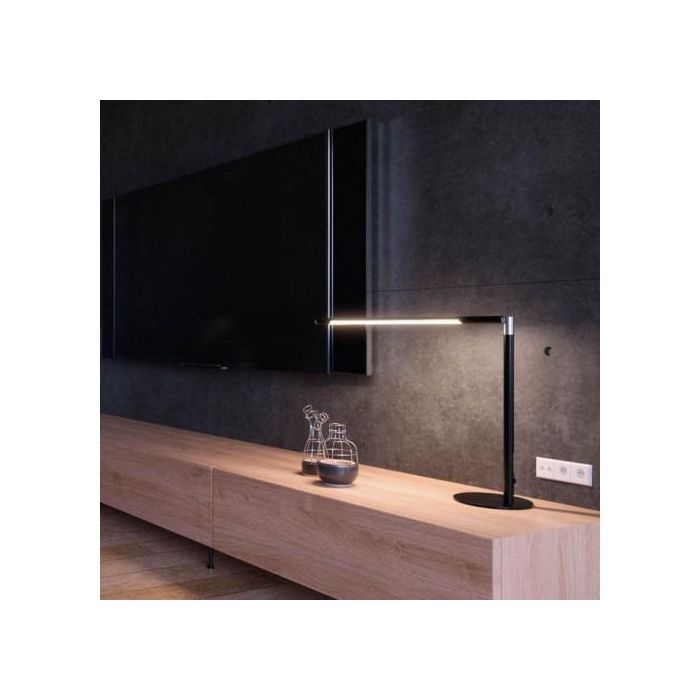 Archivo 2000 Lámpara LED Sobremesa Aura Cabezal Giratorio 360º Regulador Intensidad 390x420 mm Negro 2