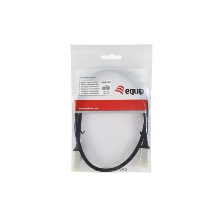 Equip Cable Displayport 8K EQ119262 Premium Conceptronic 2 Metros Aluminio Negro 2