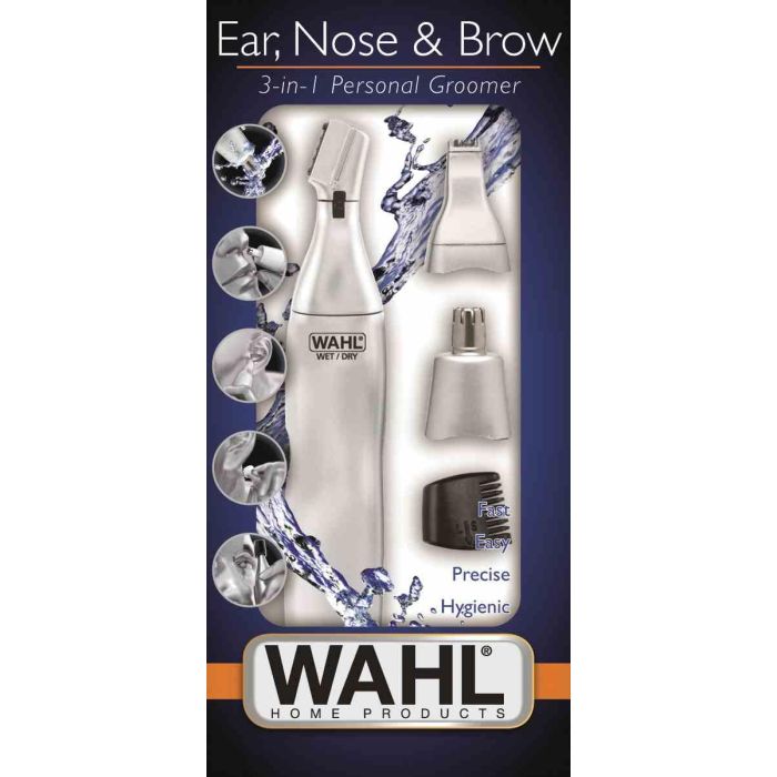 Wahl 5545-2416 Cortapelos Higiénico para Orejas, Nariz y Cejas con 3 Cabezales Intercambiables - Práctico y Ergonómico 1 Wahl 5545-2416 Cortapelos Higiénico para Orejas, Nariz y Cejas con 3 Cabezales Intercambiables - Práctico y Ergonómico 1