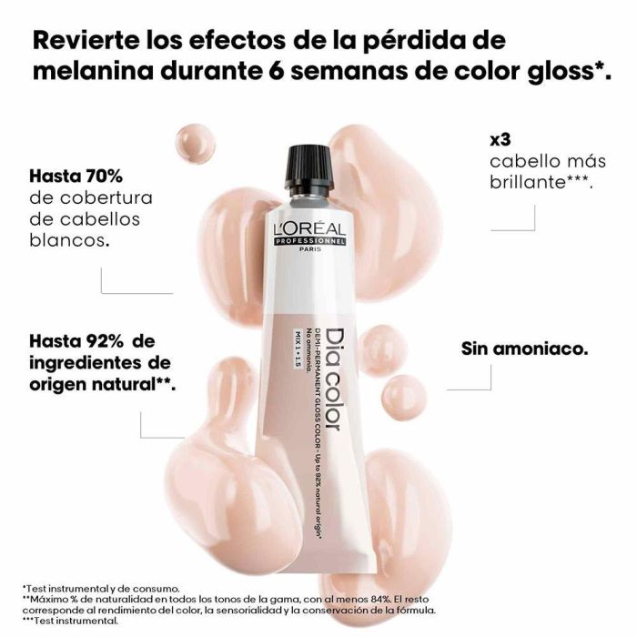 L'Oréal Professionnel Paris DIA COLOR Coloración Demi-Permanente Sin Amoniaco #6.23 60 ml