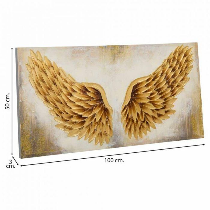 Cuadro Alexandra House Living Nature Lienzo Madera de abeto 100 x 3 x 50 cm 6