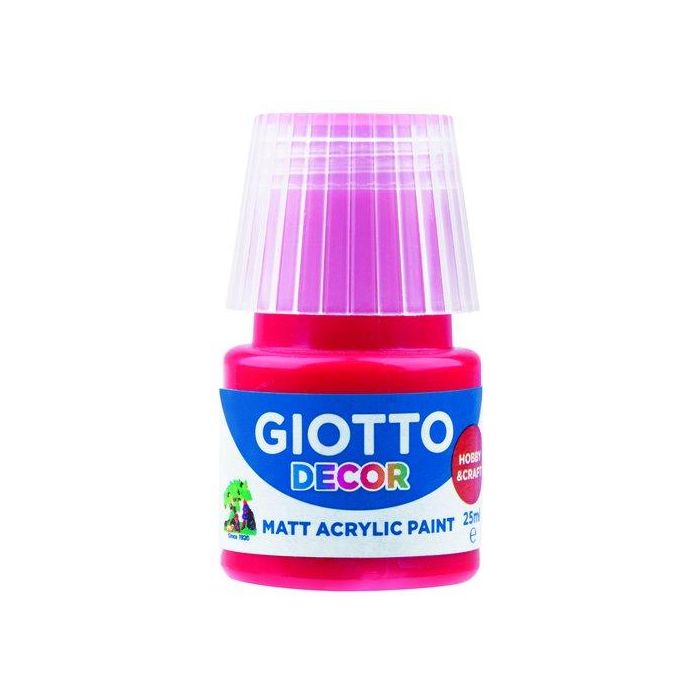 Pintura Acrilica Giotto 25 Ml (Bote) Rojo Escarlata 6 unidades