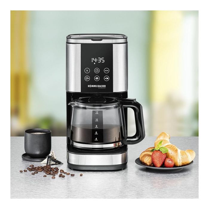 ROMMELSBACHER FKM 1000 Cafetera de Filtro, 1000 W, 1.5 L, Función Mantener Caliente y Autolimpieza, Negro y Acero Inoxidable 1 ROMMELSBACHER FKM 1000 Cafetera de Filtro, 1000 W, 1.5 L, Función Mantener Caliente y Autolimpieza, Negro y Acero Inoxidable 1