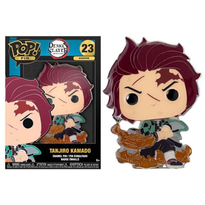 Loungefly Funko Pop Pin Demon Slayer - Tanjiro Kamado, Chapa de Metal Esmaltado, 10 cm 0 Loungefly Funko Pop Pin Demon Slayer - Tanjiro Kamado, Chapa de Metal Esmaltado, 10 cm 0