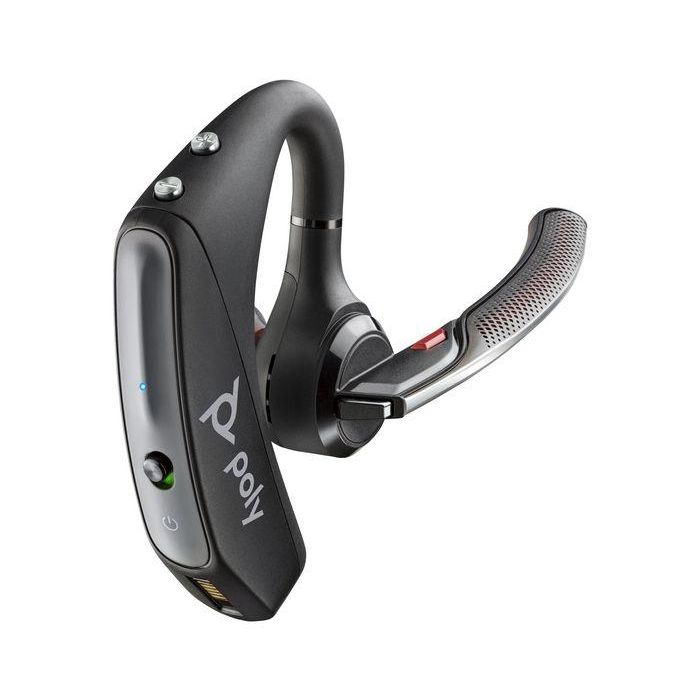 HP Poly Voyager 5200 Auricular Bluetooth Monoaural con Cancelación de Ruido y Adaptador USB-A a Micro USB