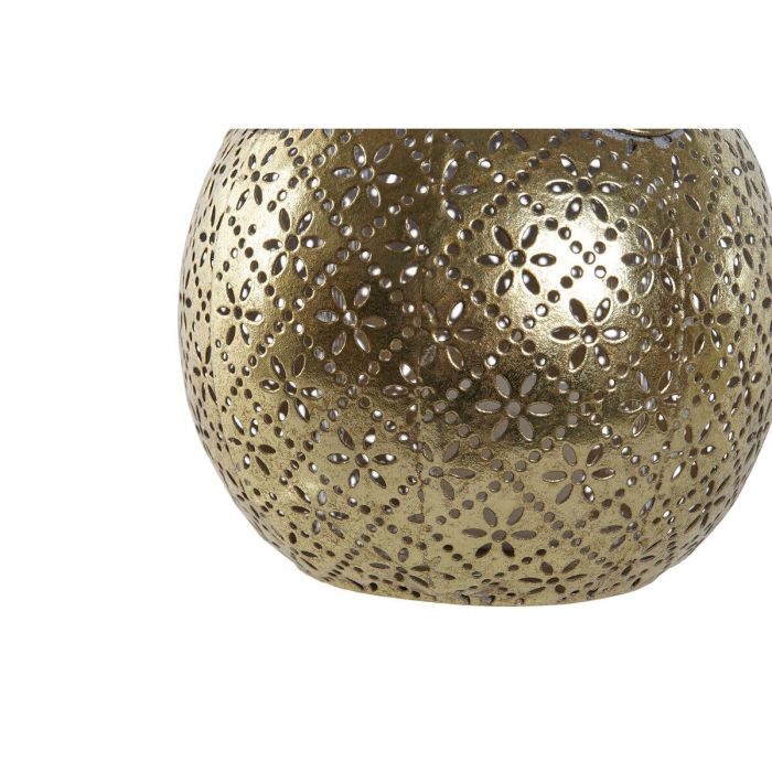 Portavela Oriental DKD Home Decor Dorado 13.5 x 11.5 x 13.5 cm 1