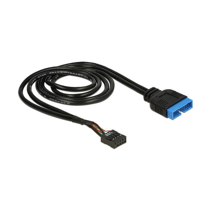 DeLOCK 83777 Cable Adaptador USB 2.0 Header Hembra a USB 3.0 Header Macho 60 cm 1 DeLOCK 83777 Cable Adaptador USB 2.0 Header Hembra a USB 3.0 Header Macho 60 cm 1
