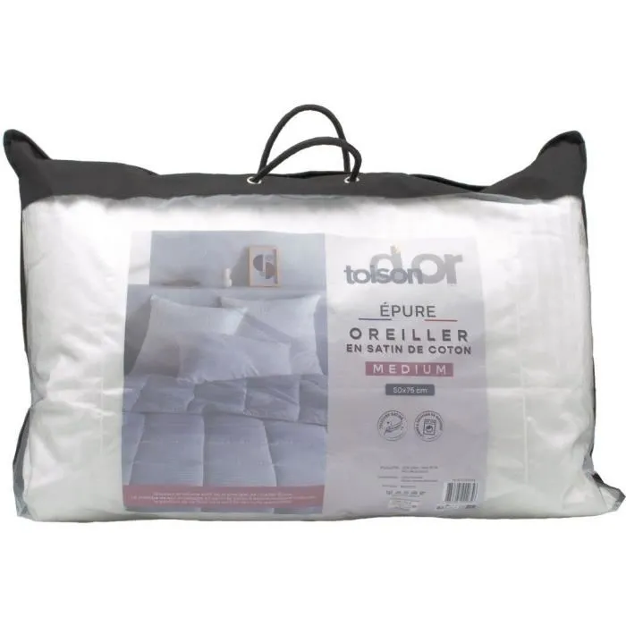 Toison D'Or TOI3666705002656 Almohada Epure Confort Medio 50x75cm Blanco 2