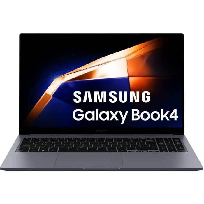 Samsung SAM1708126444029 Portátil Galaxy Book4 i7U, Intel Core 7, 16 GB RAM, 512 GB SSD, Pantalla FHD 15.6", Gris