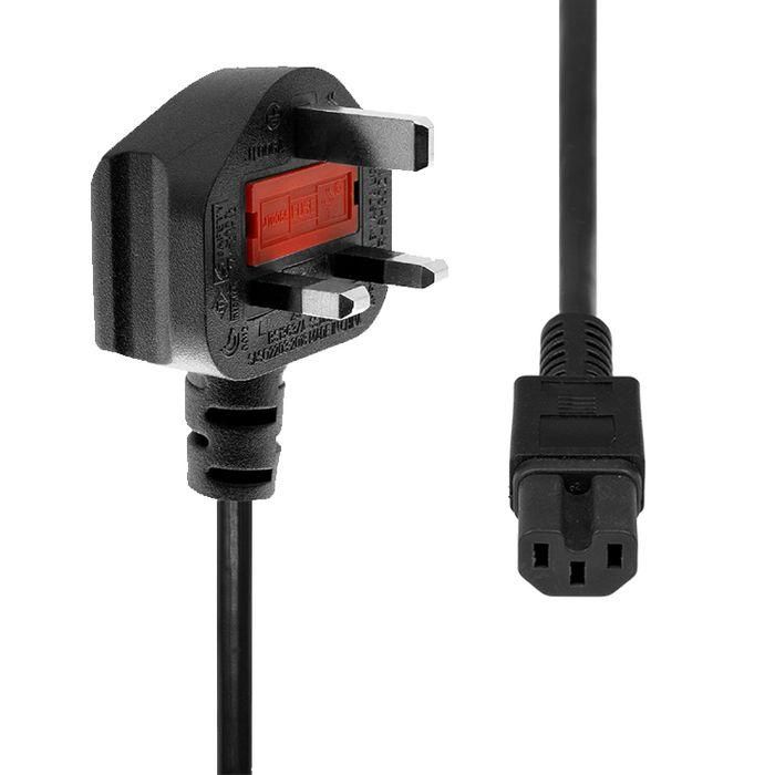 ProXtend Cable de Alimentación UK a C15 1 Metro Negro