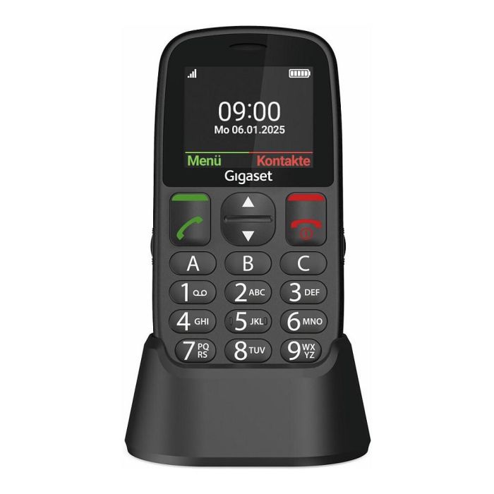 Gigaset GL395 Teléfono para personas mayores con pantalla de 2.2" y 90g - Negro