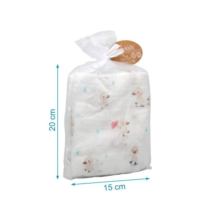 Muselina 120x120 cms Bambú Beige 5 Muselina 120x120 cms Bambú Beige 5