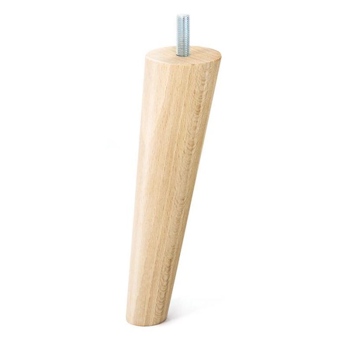 Pata Madera Conica Inclinada H120 - H150 M8 Acabado Natural/Negro Acabado Natural Altura (H) 120 Q&Q 1