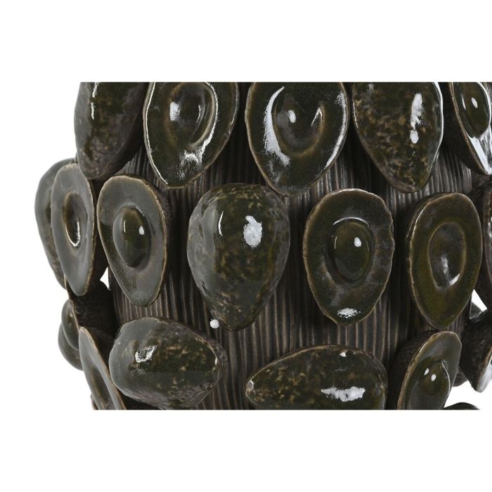 DKD Home Decor Jarrón Tropical de Gres Verde con Diseño de Aguacates (25 Ancho x 30 Alto x 25 Largo cm) 2 DKD Home Decor Jarrón Tropical de Gres Verde con Diseño de Aguacates (25 Ancho x 30 Alto x 25 Largo cm) 2