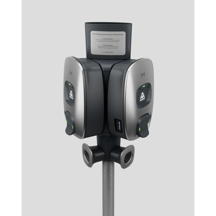 Charge Amps Placa para Pegatinas para Poste de Carga Dawn – Ideal para Comunicación, Instrucciones de Pago y Carga, Uso Exterior A5 2