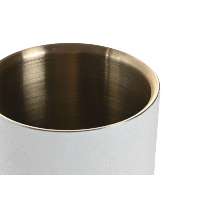 DKD Home Decor Enfriador Worldfa 25 Botella Blanco Dorado Inox 12 x 12 x 18 cm 2