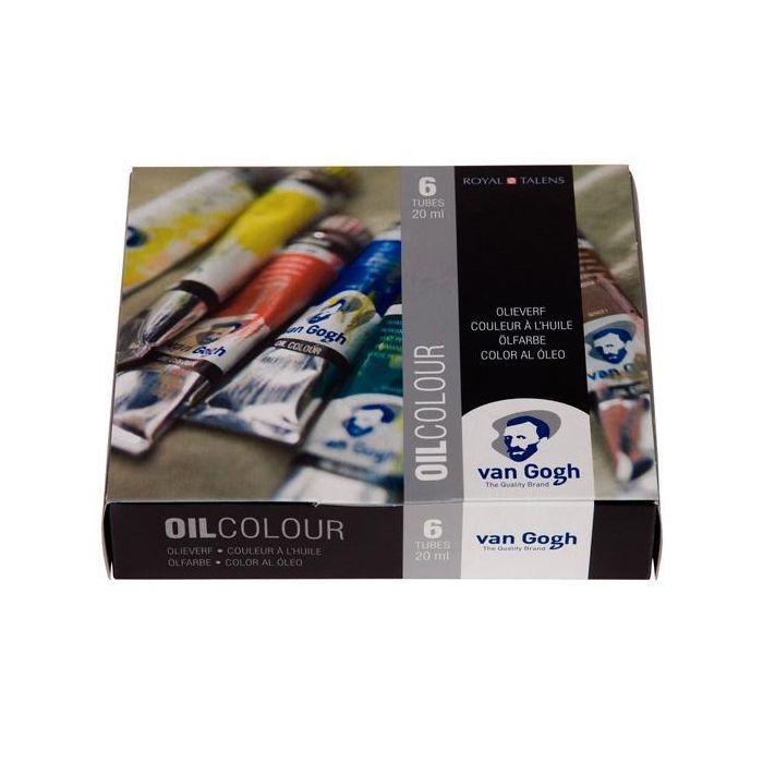 Talens Van Gogh Set De Iniciación Pintura Al Óleo De 6 Tubos De 20 mL Colores Surtidos