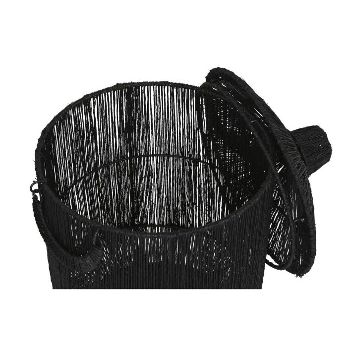 Cesta Colonial DKD Home Decor Negro 40 x 52 x 40 cm Set de 2 2 Cesta Colonial DKD Home Decor Negro 40 x 52 x 40 cm Set de 2 2