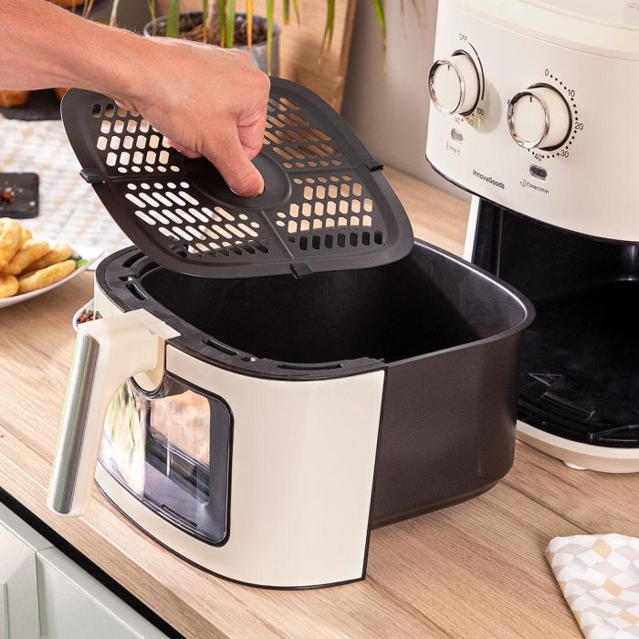 Freidora de Aire InnovaGoods Vynner Pro 6500 Crema 1700 W 6,5 L Acero Inoxidable 10 Freidora de Aire InnovaGoods Vynner Pro 6500 Crema 1700 W 6,5 L Acero Inoxidable 10