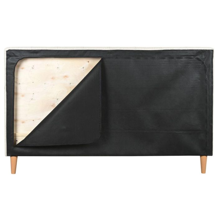 DKD Home Decor Cama Urban Crudo 219x104x170 cm para colchón de 150x200 de Poliéster y Madera 7