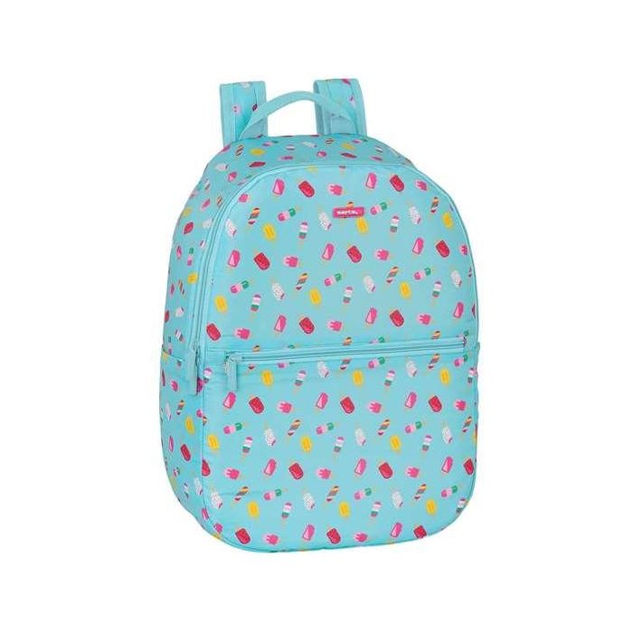 Mochila Escolar Safta Turquesa