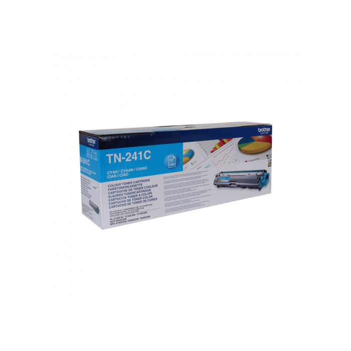 BROTHER TN241C Tóner Cian Compatible con HL3140CW/HL3150CDW/DCP9020CDW 1 BROTHER TN241C Tóner Cian Compatible con HL3140CW/HL3150CDW/DCP9020CDW 1